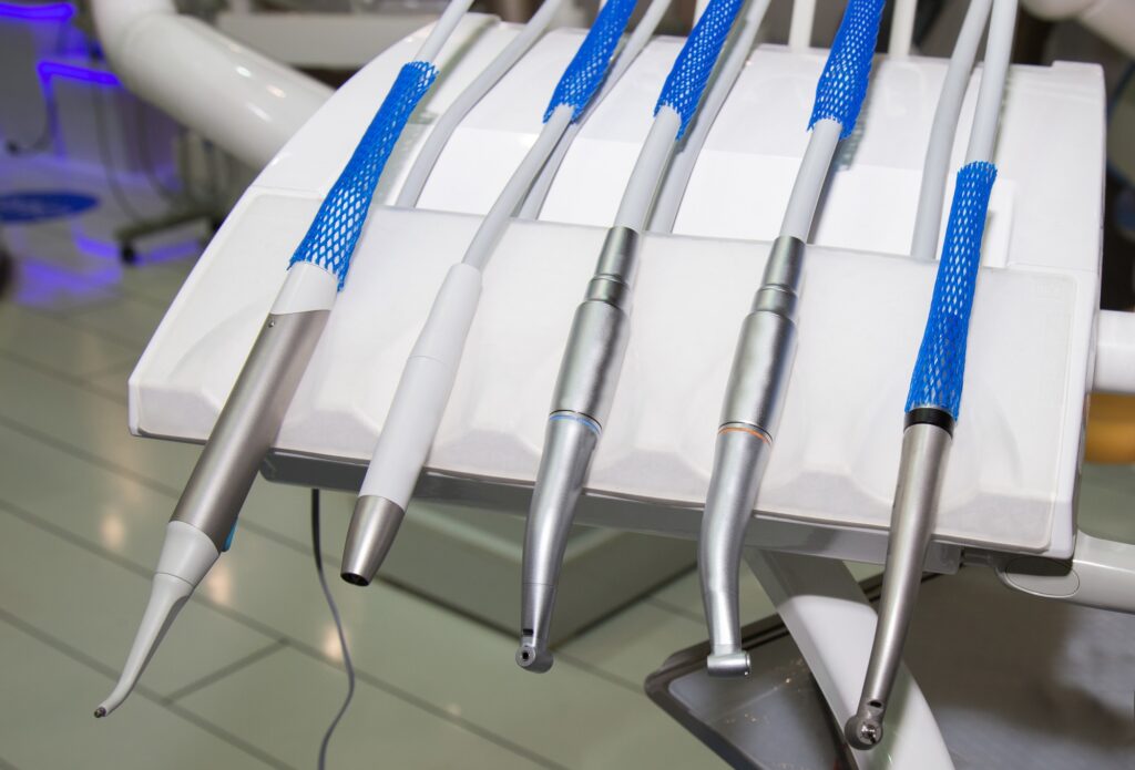 Closeup to endodontic machine for dentist surgery